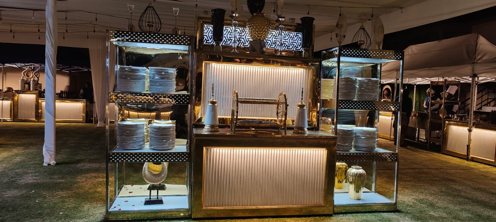 Exquisite dessert layout spread